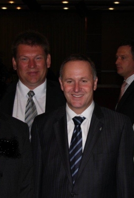 John Key and Oleg Rozov